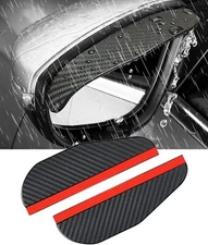 NEW Carbon Fiber Car Rear View Side Mirror Rain Board Eyebrow Guard for BMW Audi