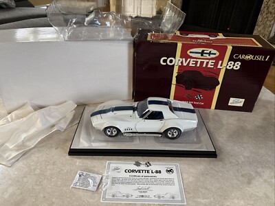 Carousel 1 1969 Corvette L88 GM Test Car 1:18 Die Cast 421 Car With Box ￼  ￼
