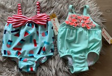 Target Cat  Jack Baby Swim Size 3-6 Months UPF 50 Swimsuits Baby Girl Swimwear
