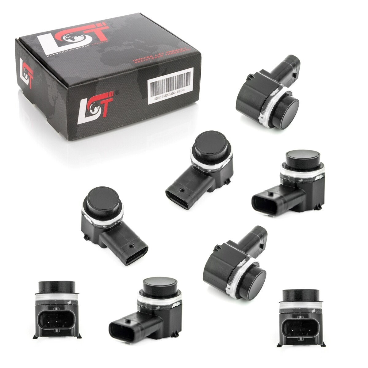 8x PDC Sensor Parking Aid Ultrasound Front Rear for VW TIGUAN 5N TOUAREG 7P5