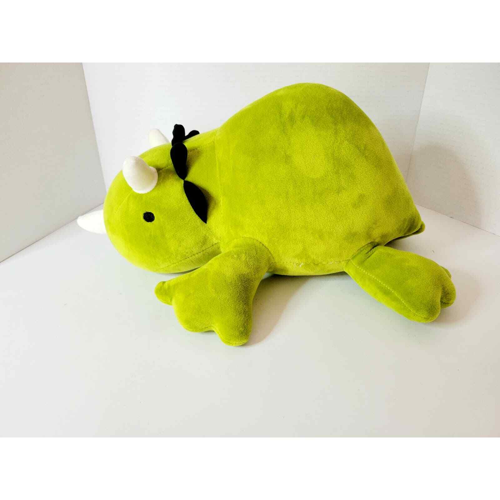 Target Pillowfort Dinosaur Weighted Plush Pillow Triceratops Green eBay
