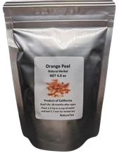 Orange Peel - Dried Orange Peel Cut Harvested from California