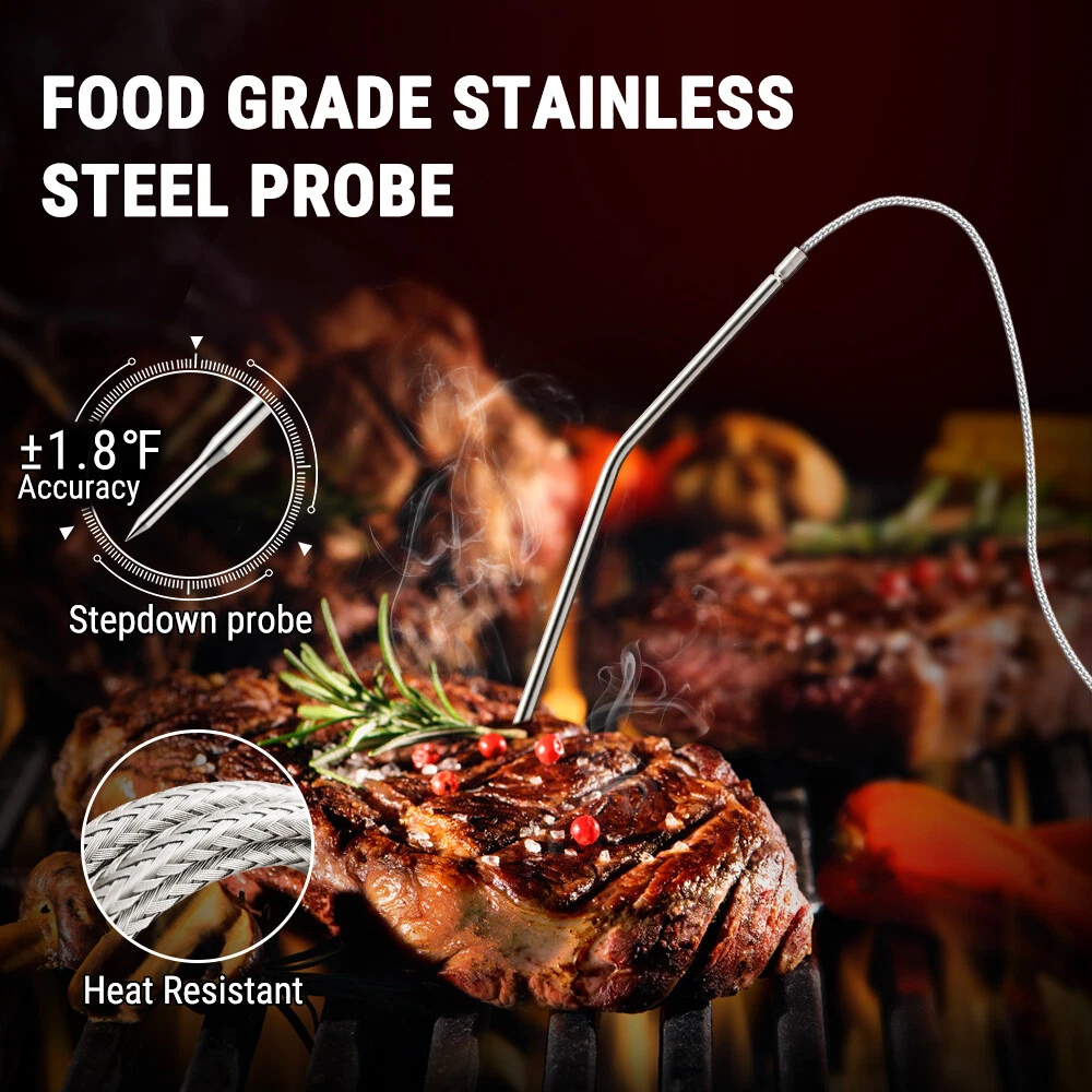 Meat Thermometer Digital with cableLCD Cooking Oven Grill Thermometer with Timer