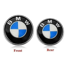 2PC Front Hood & Rear Trunk (82mm & 74mm) FOR BMW Badge LOGO 51148132375