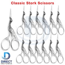 Stainless Steel Classic Stork Scissors Sharp Tip Embroidery Scissors