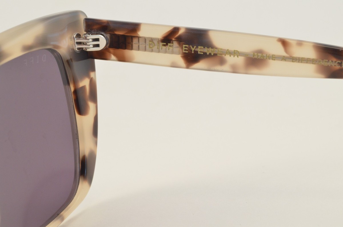 NEW DIFF women\'s lizzy sunglasses in cream tortoise Suzy Cat Eye Sunglasses in Blonde Tortoise - Machete – MACHETE main image 2