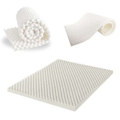 Spring Coil, 1-Inch Convoluted High Density Foam Mattress Topper, CertiPUR-US...