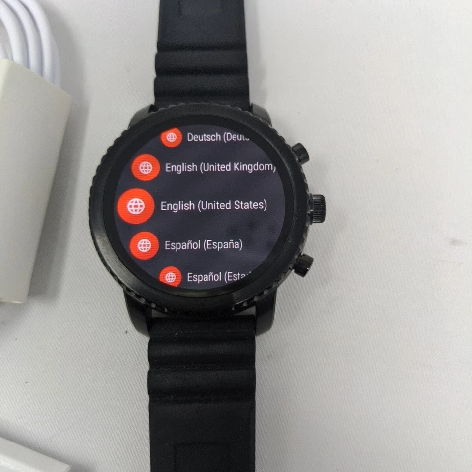 Fossil Gen 3 Explorist Smartwatch 46mm Stainless Steel Black with Silicone Band - Image 2 of 4