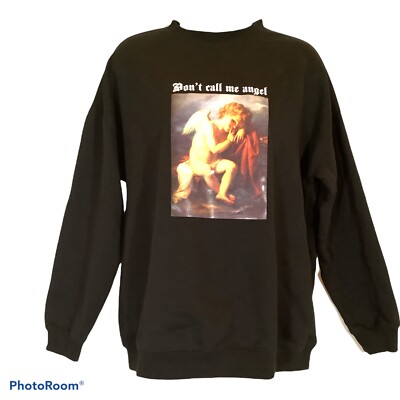 Sweatshirt Size S Forever 21 Womens Black “Don’t Call Me Angel”