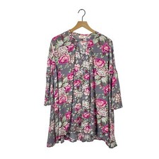 Umgee floral long sleeve bohemian flowy dress small 
