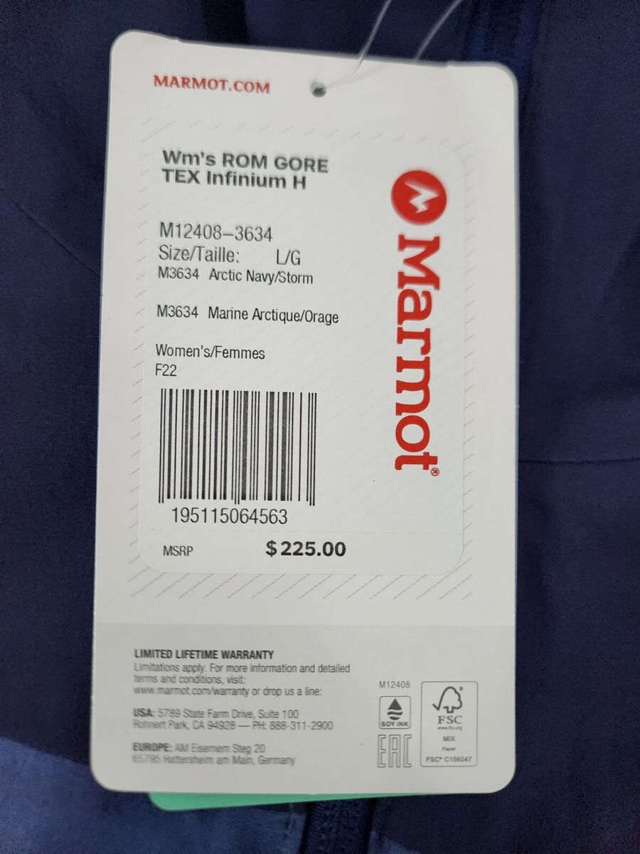 Marmot Gore-tex Infinium ROM Hoody Jacket Artic Navy Storm Marmot Gore-tex Infinium ROM Hoody Jacket Artic Navy Storm