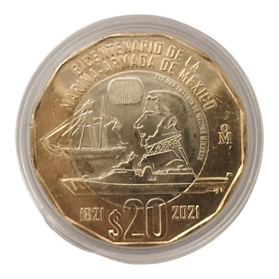 NEW $20 pesos Bicentenario de la Marina - Armada de Mexico 1821 - 2021  #2