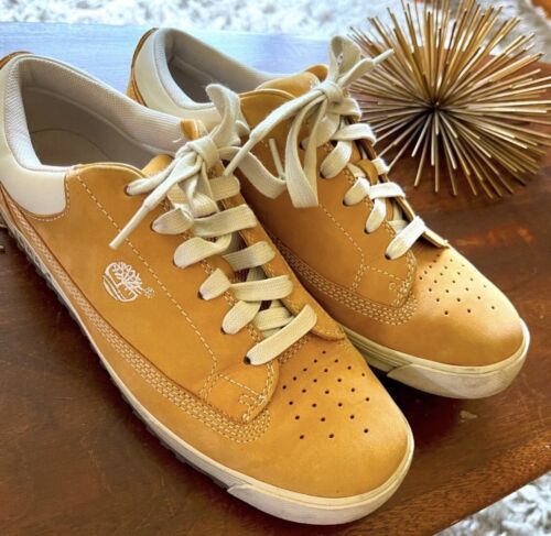 Vintage Timberland Nubak lace up suede/leather tan shoes - Afbeelding 1 van 10