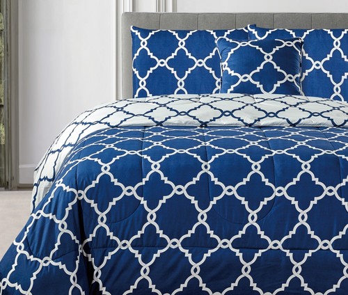 5 Piece Comforter Set Duvet Insert Bedding All Season Reversible Comforter Sets - 第 24/59 張圖片