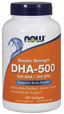NOW FOODS, DHA-500 250 EPA DOPPELTE Stärke 180 Weichkapseln SUPER PREIS