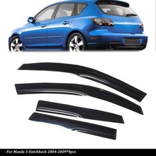 For 04-09 Mazda 3 Hatchback 5dr Window Visors Deflector Rain Guards Smoke