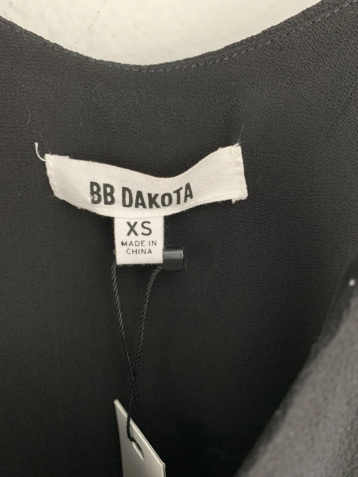 BB Dakota Cami Crazy Little Thing черный кнопка бархата верхний бак BJ304452 размер. XS - Изображение 3 из 4