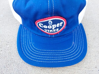 Vintage Cooper Tire Mesh Snapback Cap/Hat. NOS.