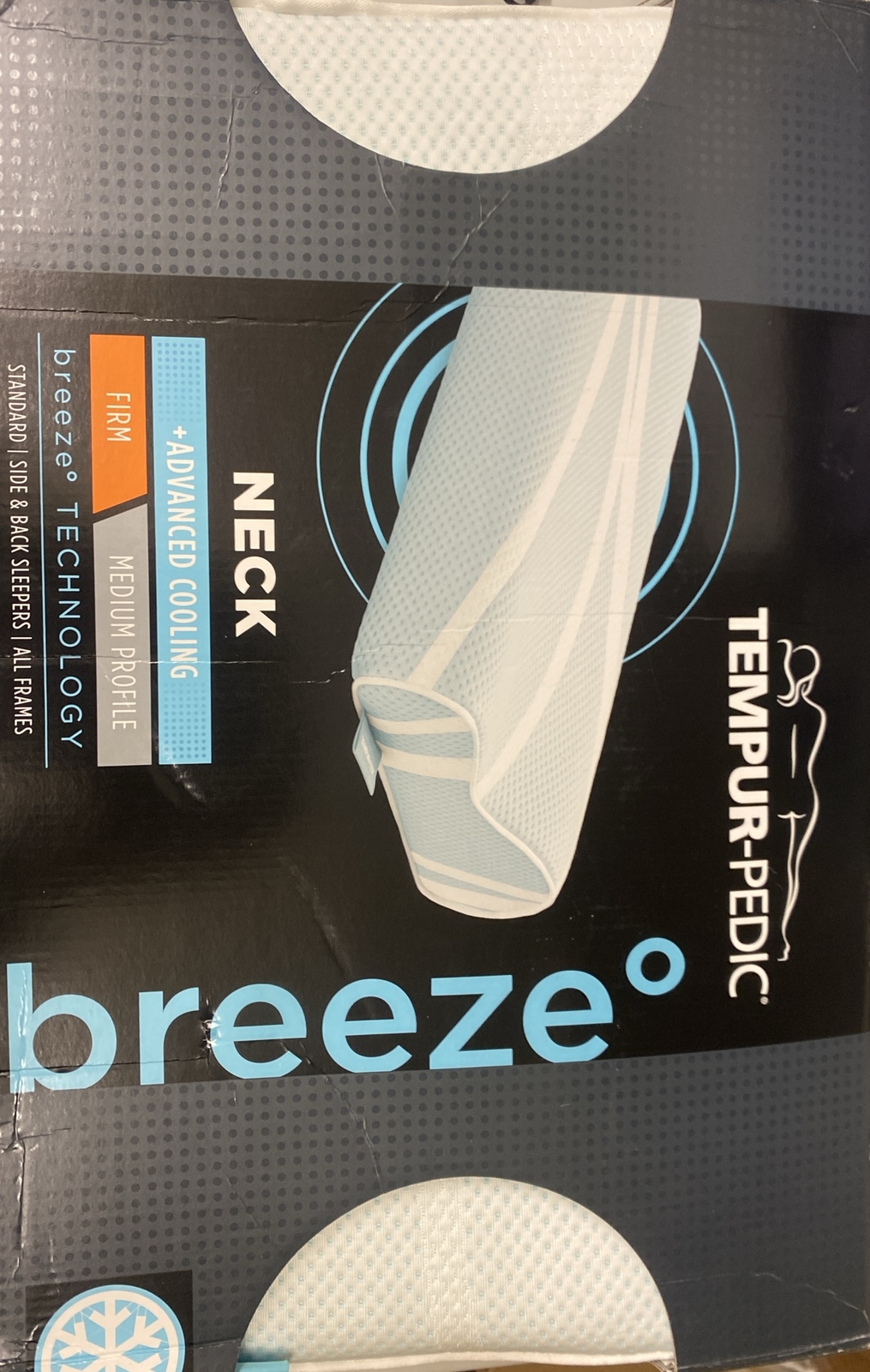tempurpedicbreezeNeckPillowFirm Medium Profile🔥Open Box eBay