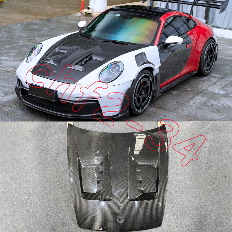 For Porsche 911 992 Dry Carbon Fiber GT3 RS style Engine Hood