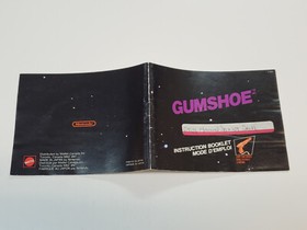 Gumshoe Original Authentic NES Nintendo Manual *