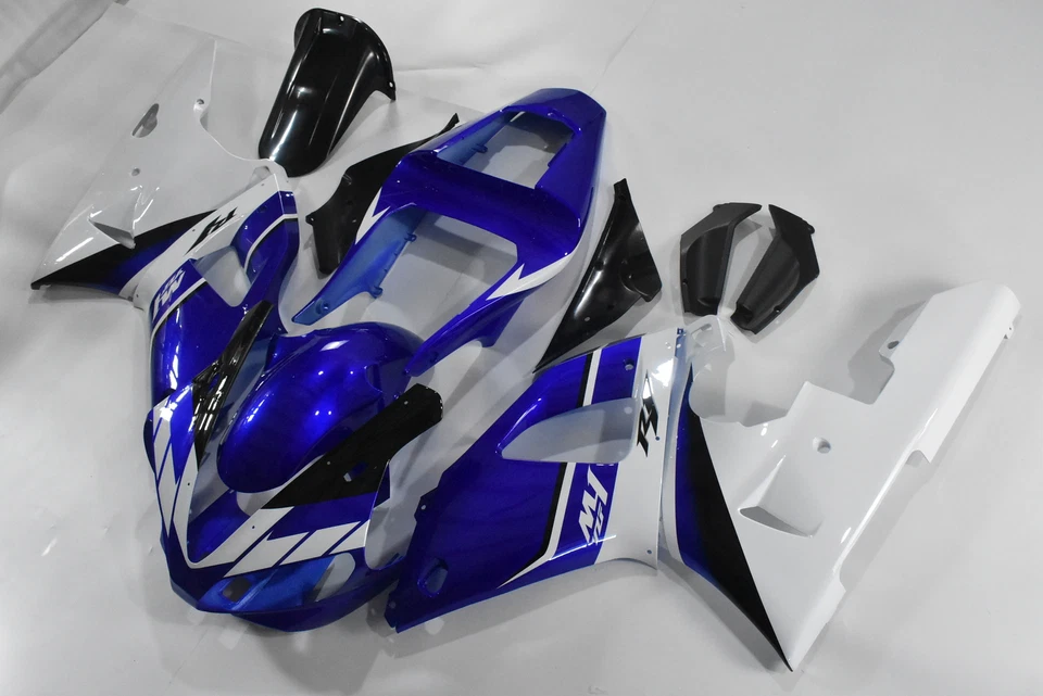 Kit de carenagem de plástico azul branco FK ajuste para Yamaha YZF R1 2000-2001 q05 - Imagem 4 de 4