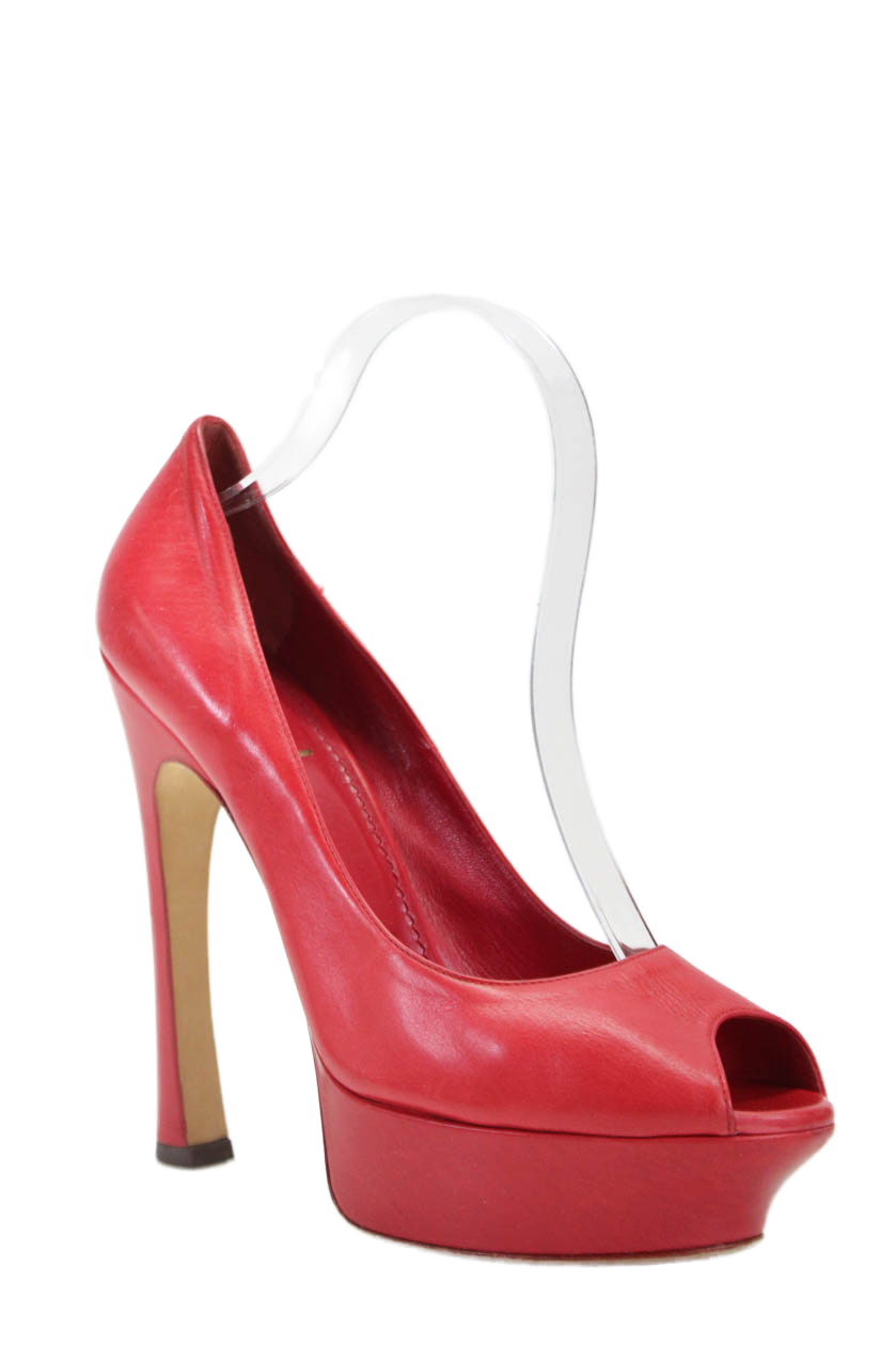 Yves Saint Laurent donna Gaby 90 tacco a pompa rosso taglia Eur 40