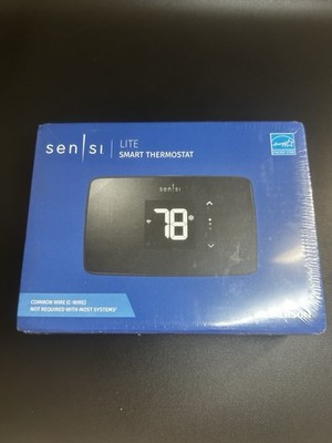 Emerson Sensi Lite Smart Black Thermostat ST25U Apple Google Alexa NEW SEALED