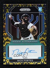 2022 Panini Prizm Rookie Auto Snakeskin Prizm 17/35 Nick Fortes #RA-NF Auto 0w7