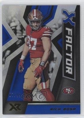 2020 Panini XR X-Factor Blue 7/99 Nick Bosa #9 0s2w