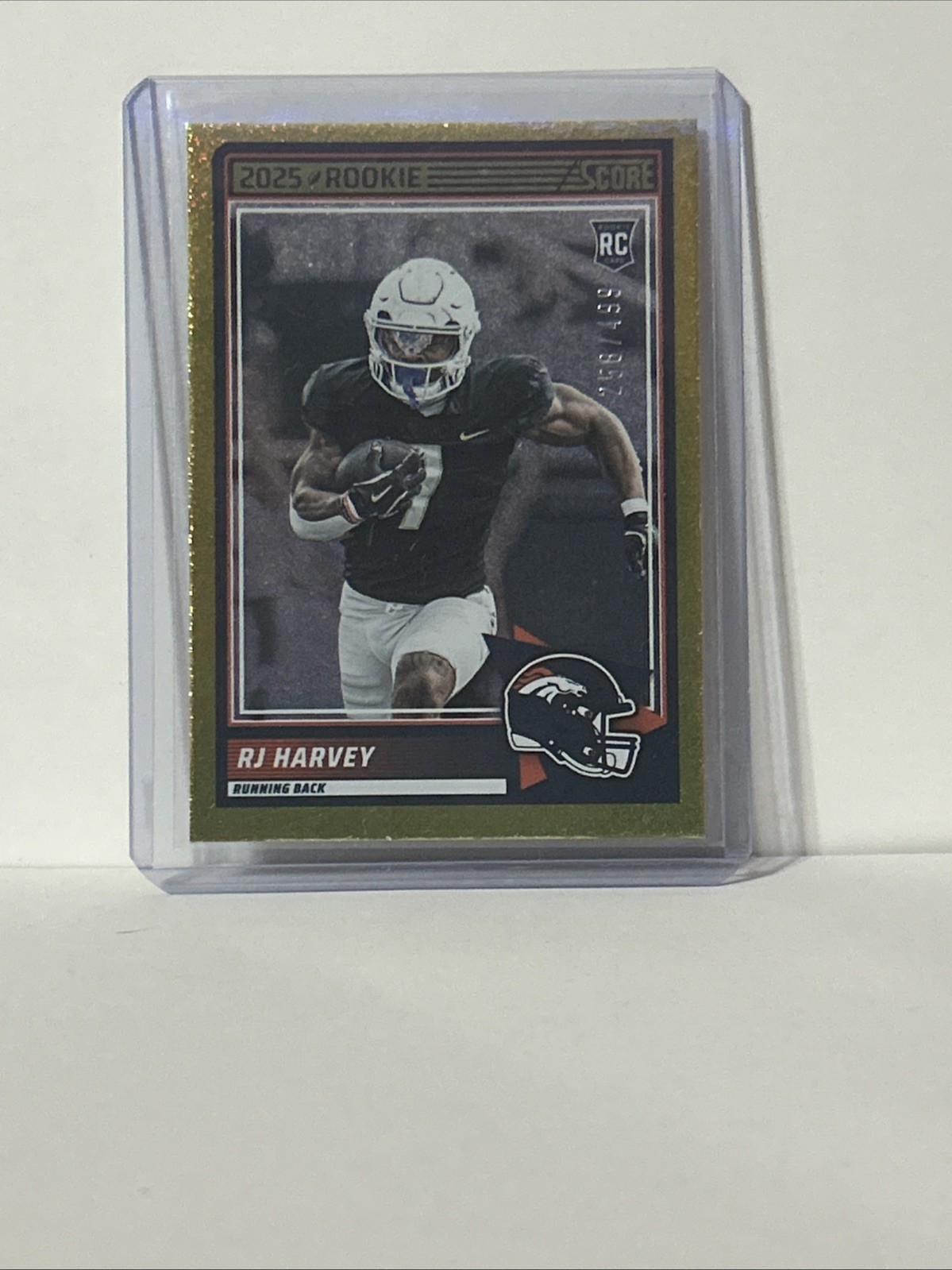 2025 Score - Rookies RJ Harvey #49 Gold Dots /499 (RC)