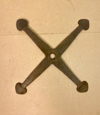 Reclaimed Antique Wrought Iron Brick Wall Tie Anchor Patress Plate.