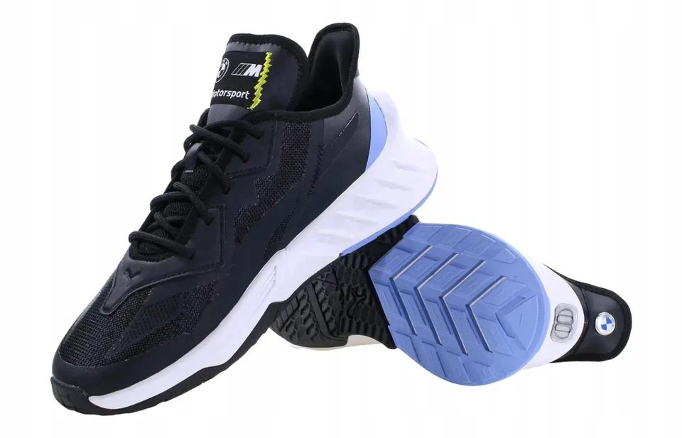 PUMA BMW M Motorsport Maco SL Sneakers Black White Trainers Shoes 307491-01 - Image 1 of 4