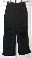 L.L. BEAN UNISEX KIDS BLACK COLD BLUSTER SNOW SKI PANTS SIZE 10