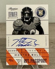 2013 Panini Prestige - Nfl Passport Montee Ball #15 Signatures (AU, RC)