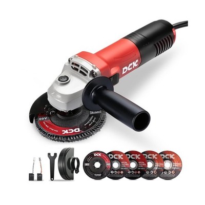 DCK Angle Grinder, 4-1/2-Inch, 6.7Amp Cut off Tool Grinder, 11,800 RPM with 2...
