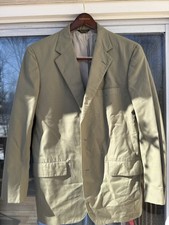Vintage Southwick Olive Green Cotton Sport Coat Blazer Jacket 42 L Made In USA