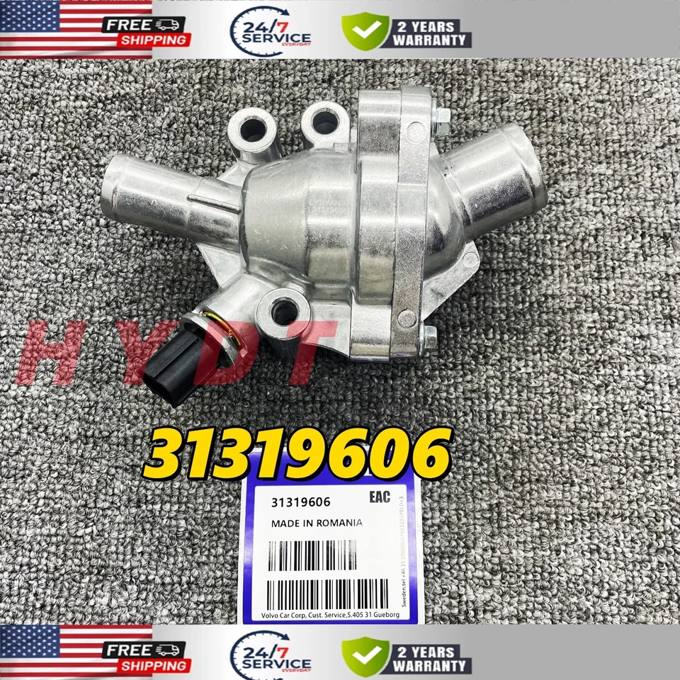 Nuevo kit de actualización de carcasa de termostato de aluminio 31319606 para Volvo C70 V50 S40 C30 Foto 3 de 4