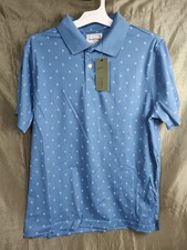 GOODFELLOW Co Blue Men's L Standard Fit Polo Shirt NWT Quick Dry, Wrinkle Resi