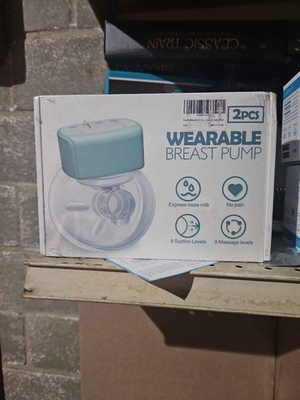 #ad Wearable Electric Breast Pump 2Pc Hands Free 9 Suction amp; Massage Levels $41.02