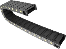 Cable Drag Chain 25x77mm Closed Plastic Wire Carrier R55 1m CNC Machine TrackUSA