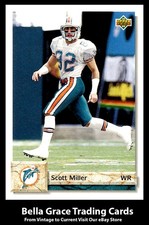 1992 Upper Deck Scott Miller #506 Miami Dolphins NFL Football