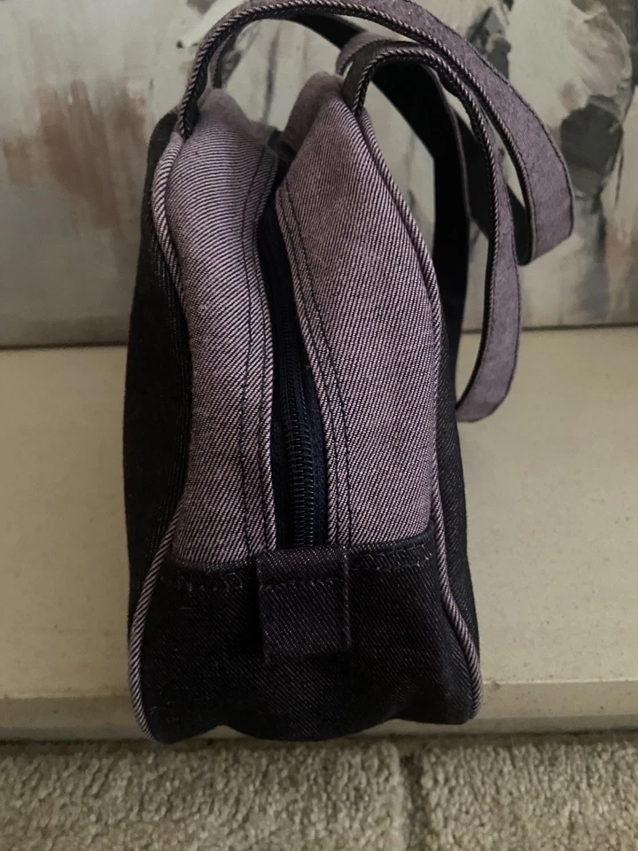 Vintage Y2K Womens Reebok Duffel Bag Purple/Pink 100% Cotton Small Gym Bag - Image 2 of 4