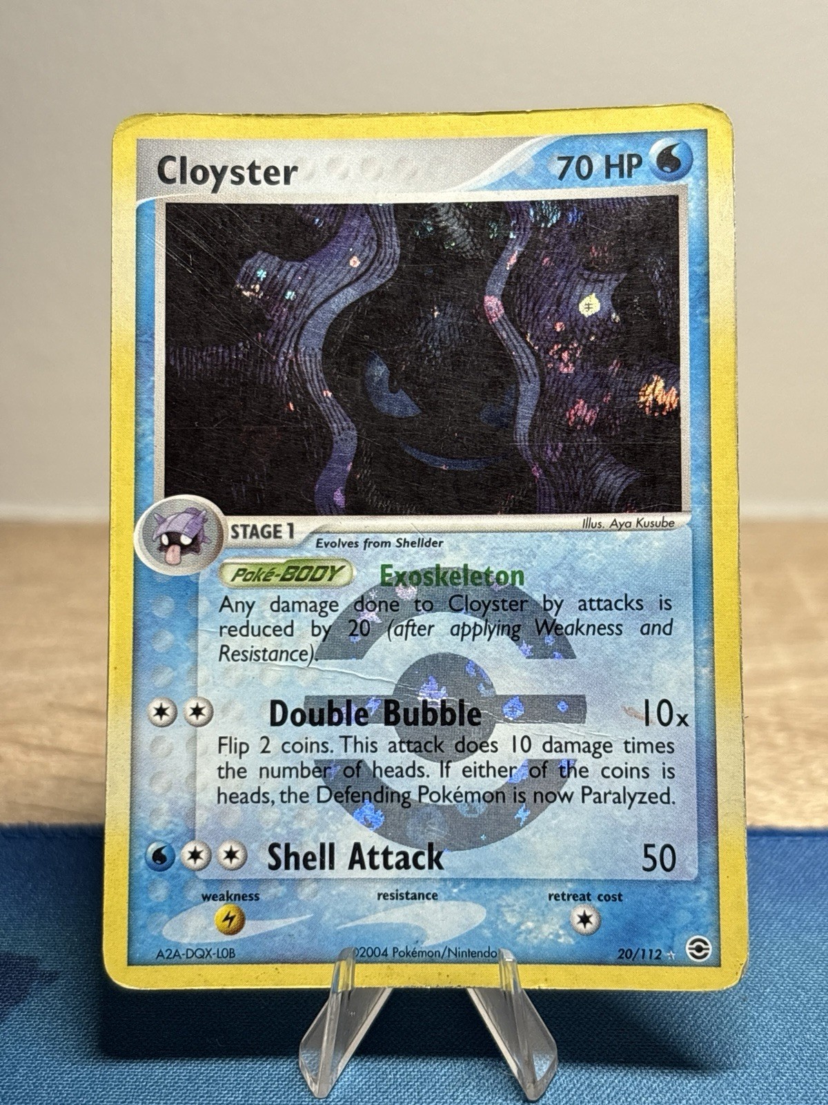 Cloyster 20/112 Reverse Holo Rare Stamped Era EX Fire Red 2004 Pokemon Card MP