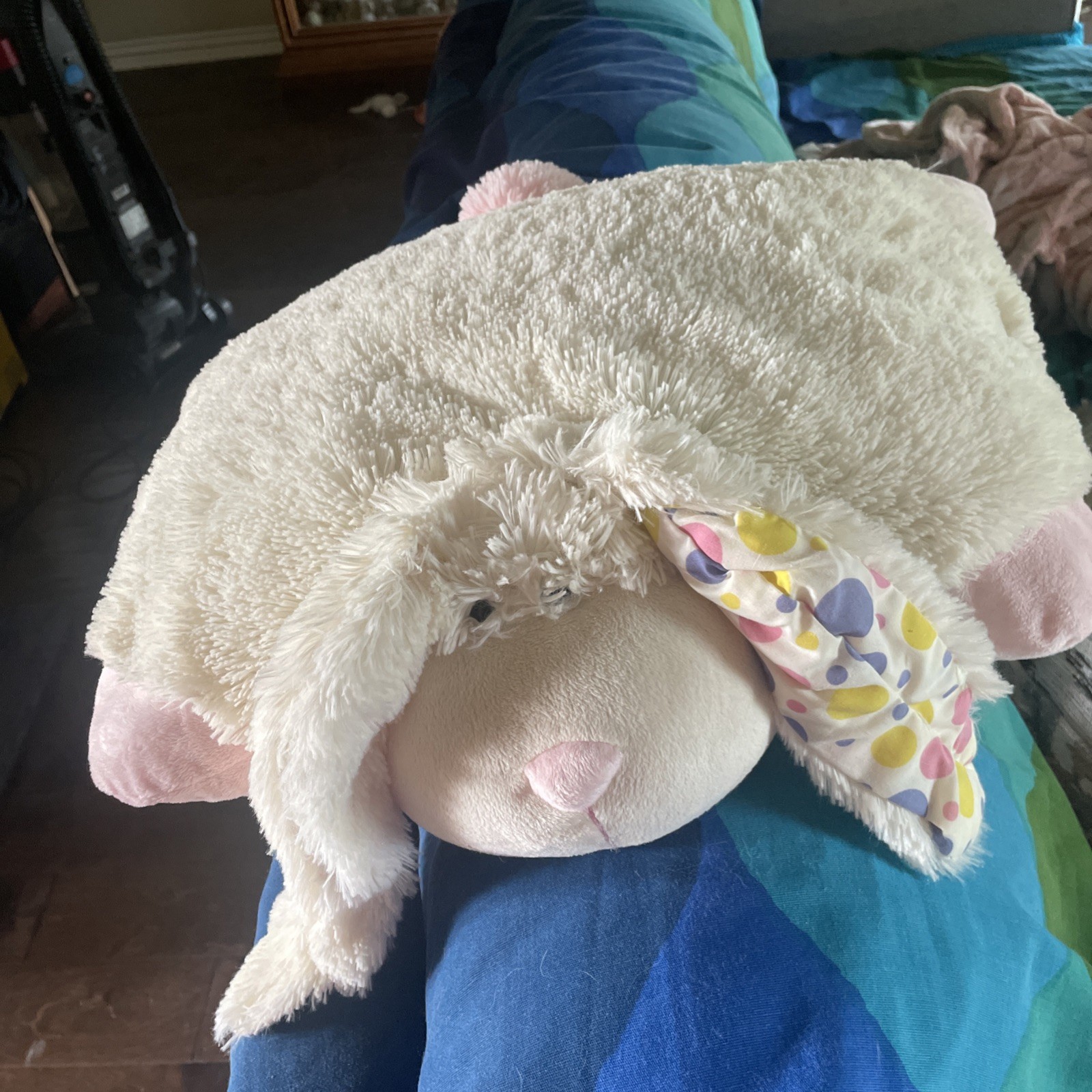 My Pillow Pets Thumpy Bunny 11 Inch White Plush Stuffed Animal 2010