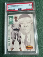 1994 Wilber Bullet ROGAN Ted Williams Card Co # 111 PSA 9 Negro League HOF