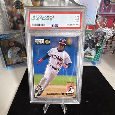Upper Deck 1994 Collector's Choice Rookie Class Manny Ramirez #16 PSA 7