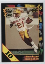 1991 Wild Card Draft 10 Stripe Blaise Bryant #117 Rookie RC 16yo. rookie card picture