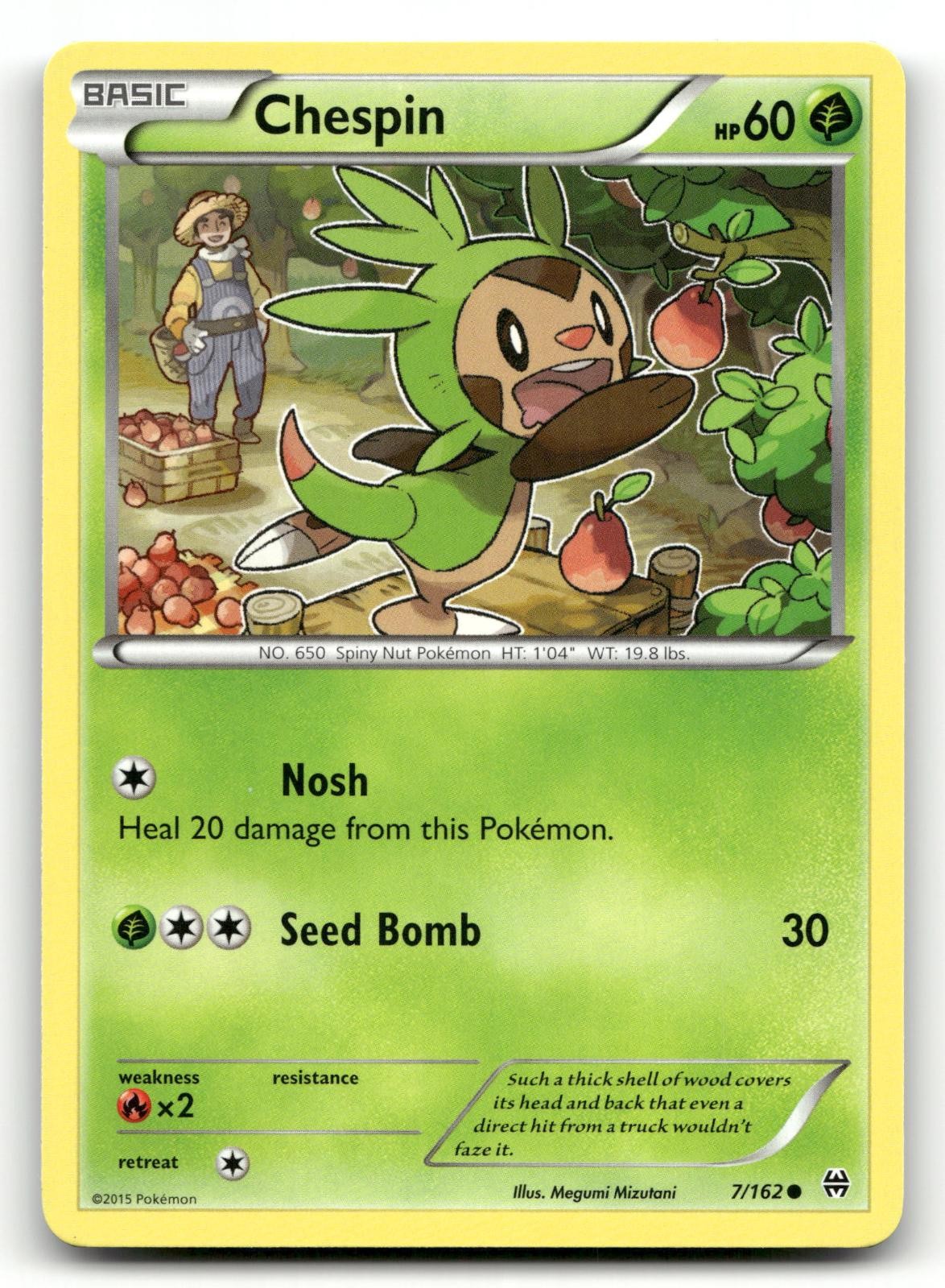 CHESPIN 7/162 C BREAKTHROUGH POKEMON NM/M