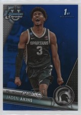 2023-24 Bowman U Chrome Blue Refractor 62/199 Jaden Akins #36 go9